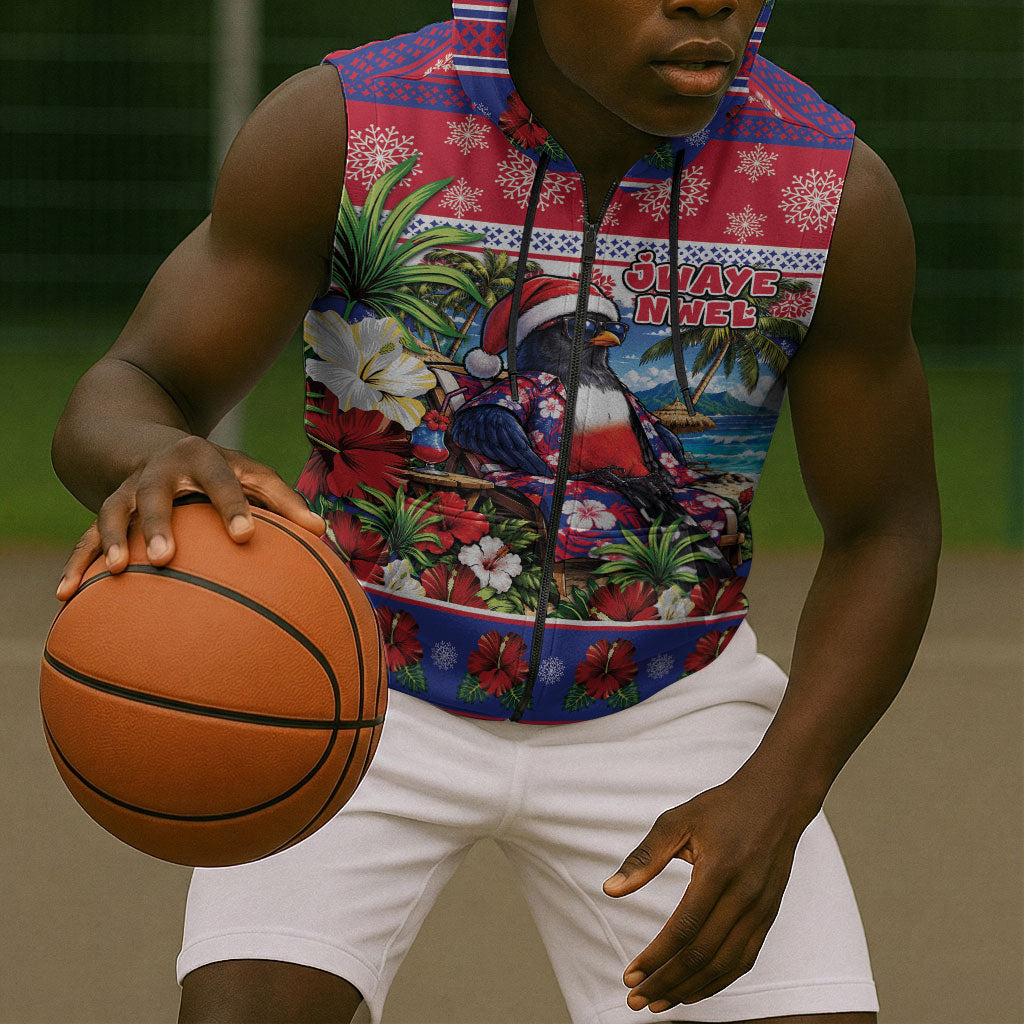 Afro-Haitians Christmas Sleeveless Zip Hoodie This Trogon Needs A Beach Retreat