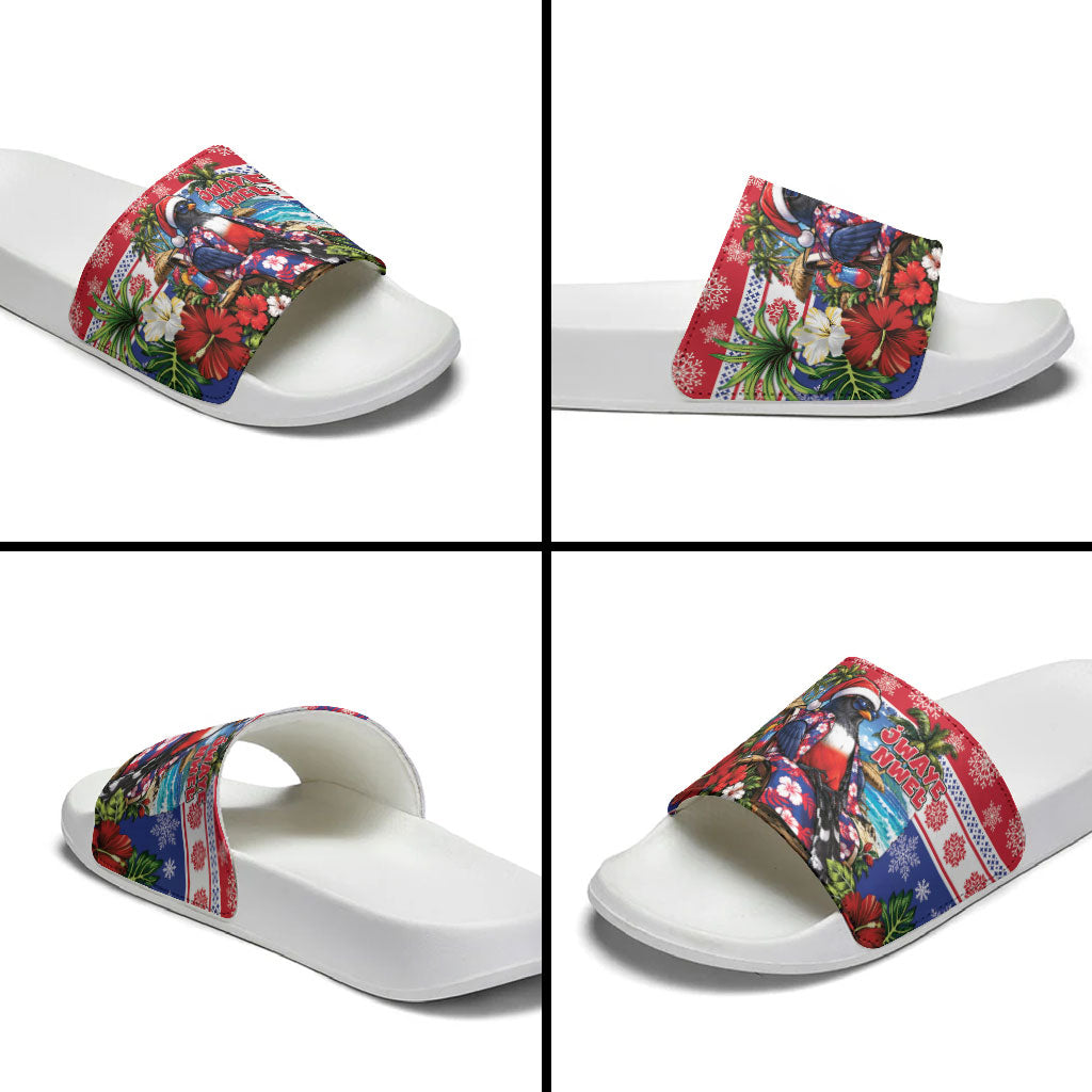 Afro-Haitians Christmas Slide Sandals This Trogon Needs A Beach Retreat