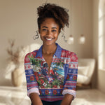 Afro-Haitians Christmas Women Casual Shirt This Trogon Needs A Beach Retreat