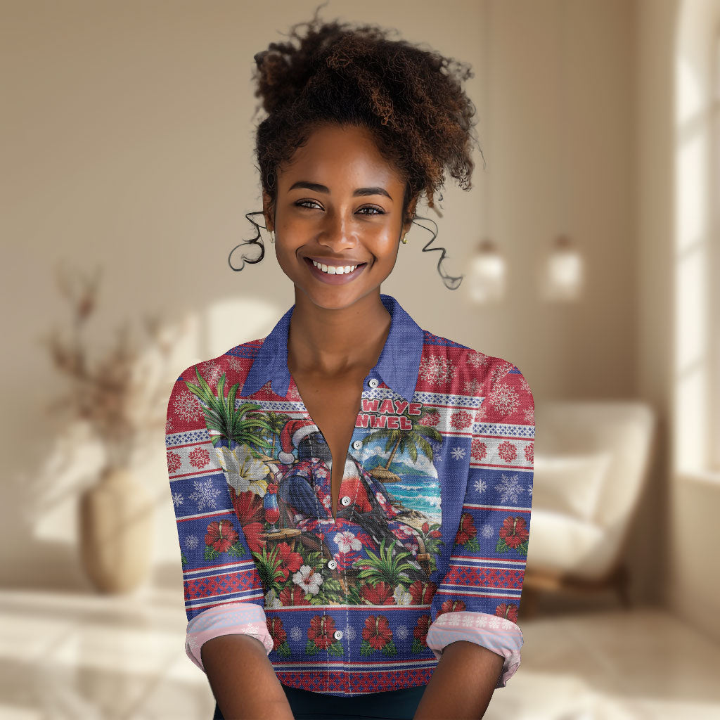 Afro-Haitians Christmas Women Casual Shirt This Trogon Needs A Beach Retreat