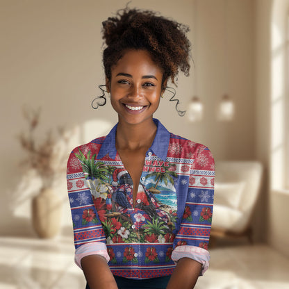 Afro-Haitians Christmas Women Casual Shirt This Trogon Needs A Beach Retreat