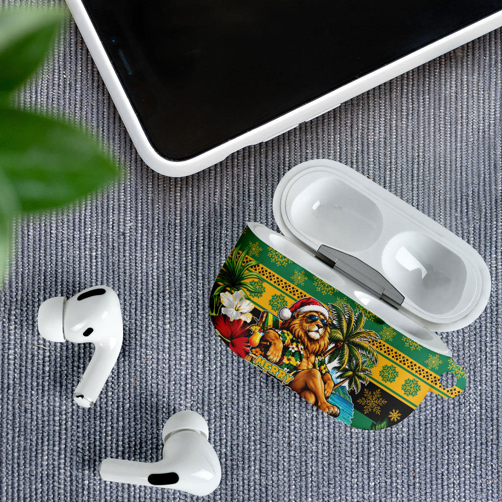 Afro-Jamaicans Christmas AirPods Case This Rasta Lion Needs A Beach Retreat