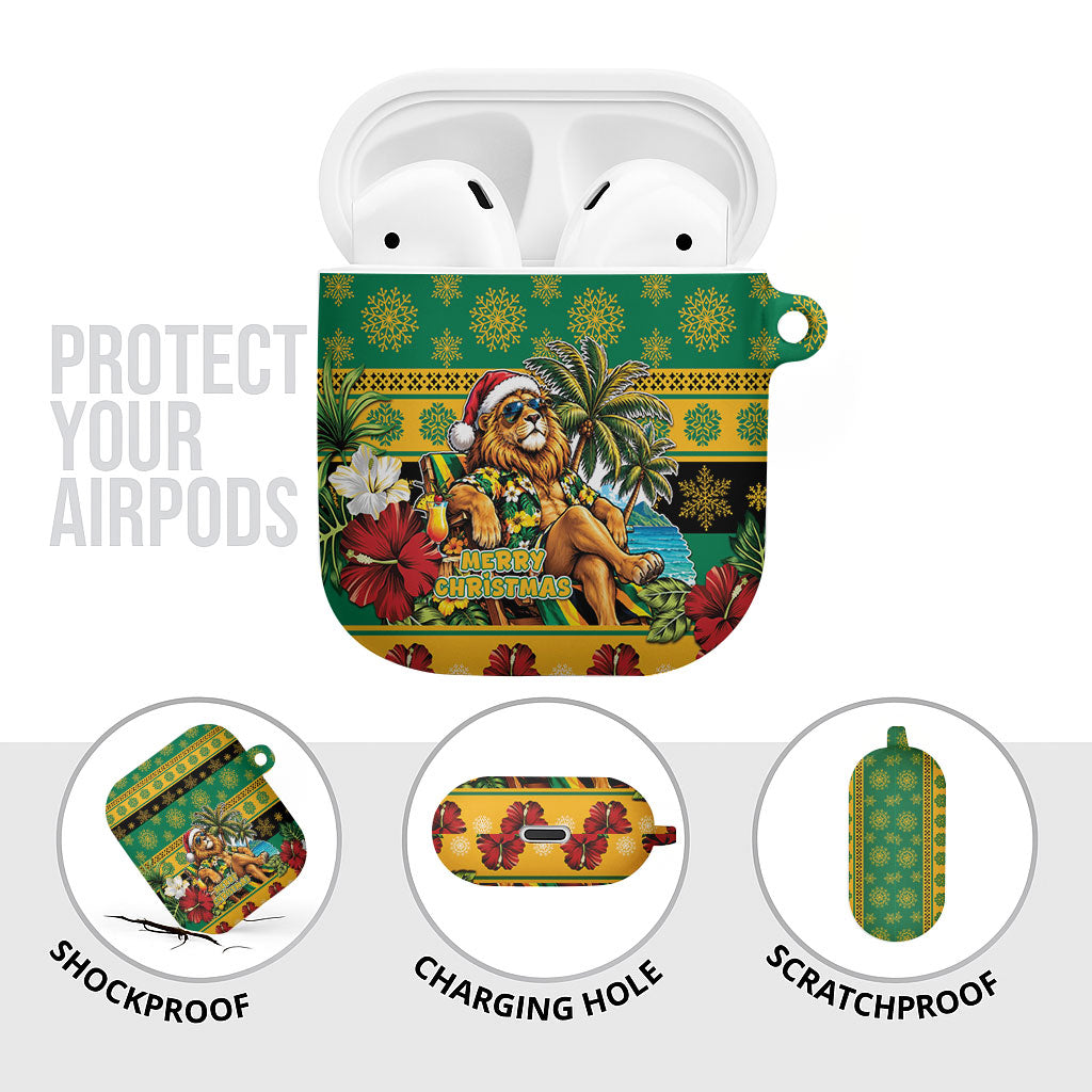 Afro-Jamaicans Christmas AirPods Case This Rasta Lion Needs A Beach Retreat