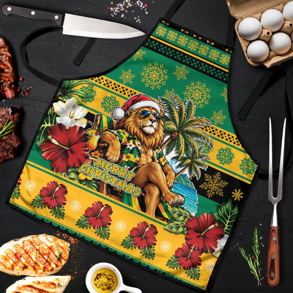 Afro-Jamaicans Christmas Apron This Rasta Lion Needs A Beach Retreat