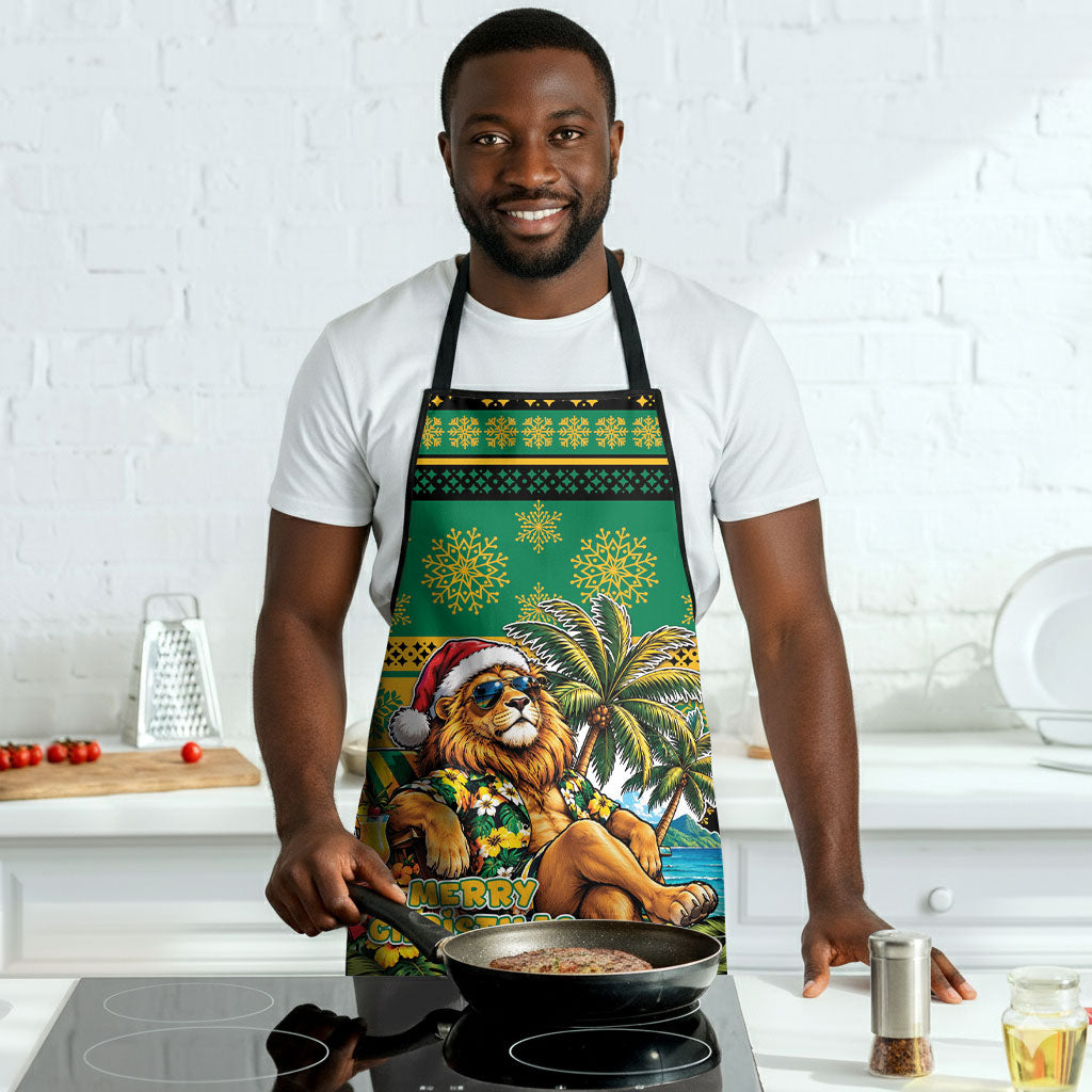 Afro-Jamaicans Christmas Apron This Rasta Lion Needs A Beach Retreat