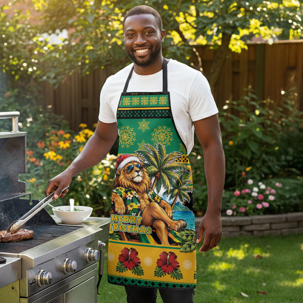 Afro-Jamaicans Christmas Apron This Rasta Lion Needs A Beach Retreat