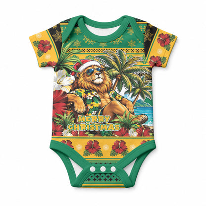 Afro-Jamaicans Christmas Baby Onesie This Rasta Lion Needs A Beach Retreat