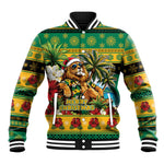 Afro-Jamaicans Christmas Baseball Jacket This Rasta Lion Needs A Beach Retreat