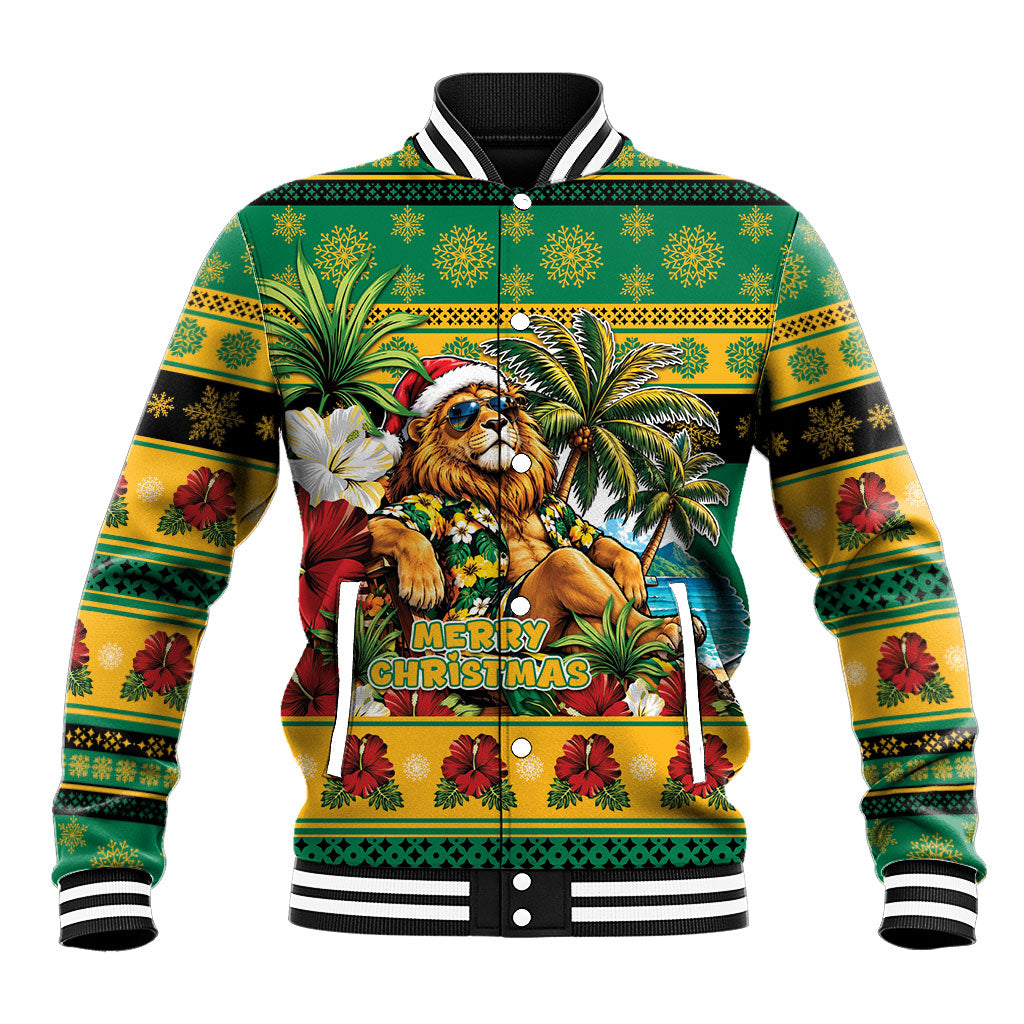 Afro-Jamaicans Christmas Baseball Jacket This Rasta Lion Needs A Beach Retreat
