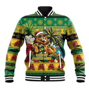 Afro-Jamaicans Christmas Baseball Jacket This Rasta Lion Needs A Beach Retreat