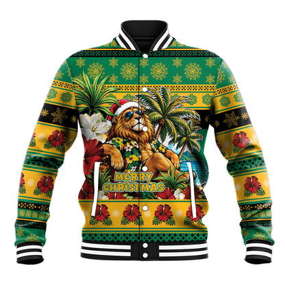 Afro-Jamaicans Christmas Baseball Jacket This Rasta Lion Needs A Beach Retreat