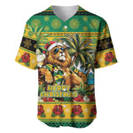 Afro-Jamaicans Christmas Baseball Jersey This Rasta Lion Needs A Beach Retreat