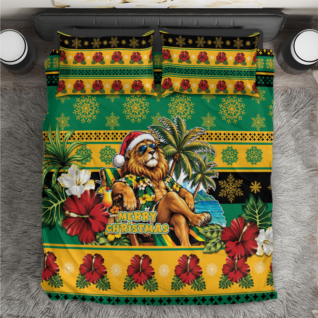 Afro-Jamaicans Christmas Bedding Set This Rasta Lion Needs A Beach Retreat