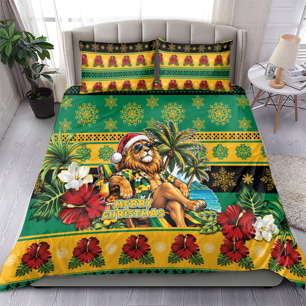Afro-Jamaicans Christmas Bedding Set This Rasta Lion Needs A Beach Retreat