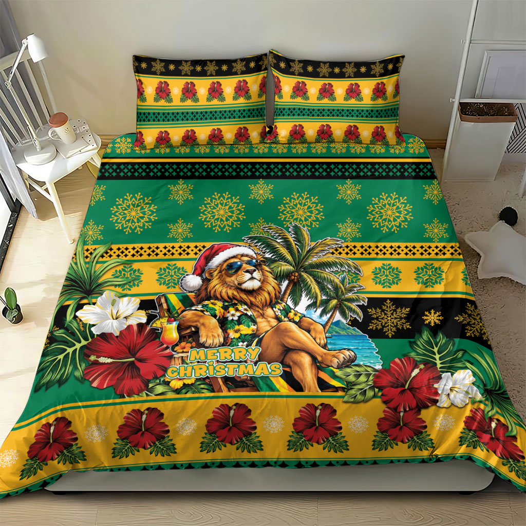 Afro-Jamaicans Christmas Bedding Set This Rasta Lion Needs A Beach Retreat