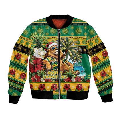 Afro-Jamaicans Christmas Bomber Jacket This Rasta Lion Needs A Beach Retreat