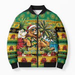 Afro-Jamaicans Christmas Bomber Puffer Jacket This Rasta Lion Needs A Beach Retreat