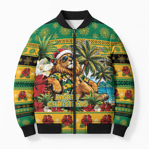 Afro-Jamaicans Christmas Bomber Puffer Jacket This Rasta Lion Needs A Beach Retreat