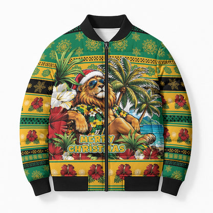 Afro-Jamaicans Christmas Bomber Puffer Jacket This Rasta Lion Needs A Beach Retreat