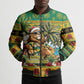 Afro-Jamaicans Christmas Bomber Puffer Jacket This Rasta Lion Needs A Beach Retreat
