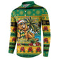 Afro-Jamaicans Christmas Button Sweatshirt This Rasta Lion Needs A Beach Retreat