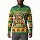 Afro-Jamaicans Christmas Button Sweatshirt This Rasta Lion Needs A Beach Retreat