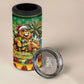 Afro-Jamaicans Christmas 4 in 1 Can Cooler Tumbler This Rasta Lion Needs A Beach Retreat