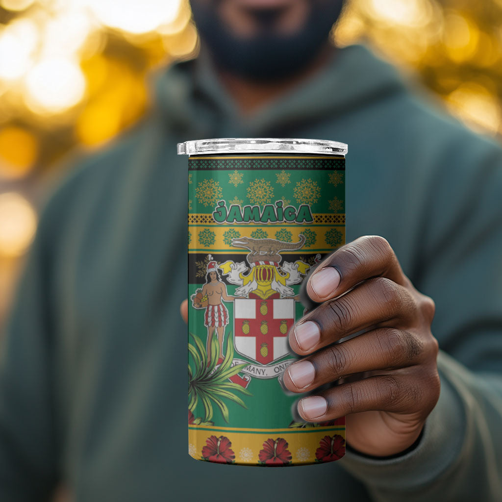 Afro-Jamaicans Christmas 4 in 1 Can Cooler Tumbler This Rasta Lion Needs A Beach Retreat