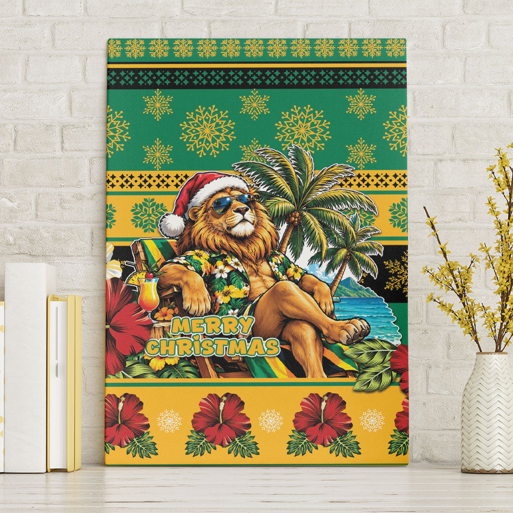 Afro-Jamaicans Christmas Canvas Wall Art This Rasta Lion Needs A Beach Retreat