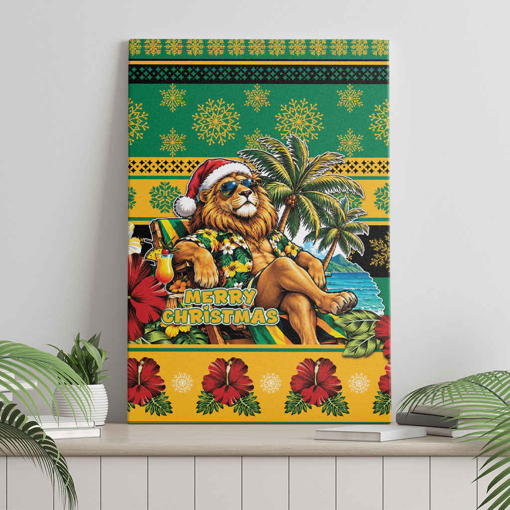 Afro-Jamaicans Christmas Canvas Wall Art This Rasta Lion Needs A Beach Retreat