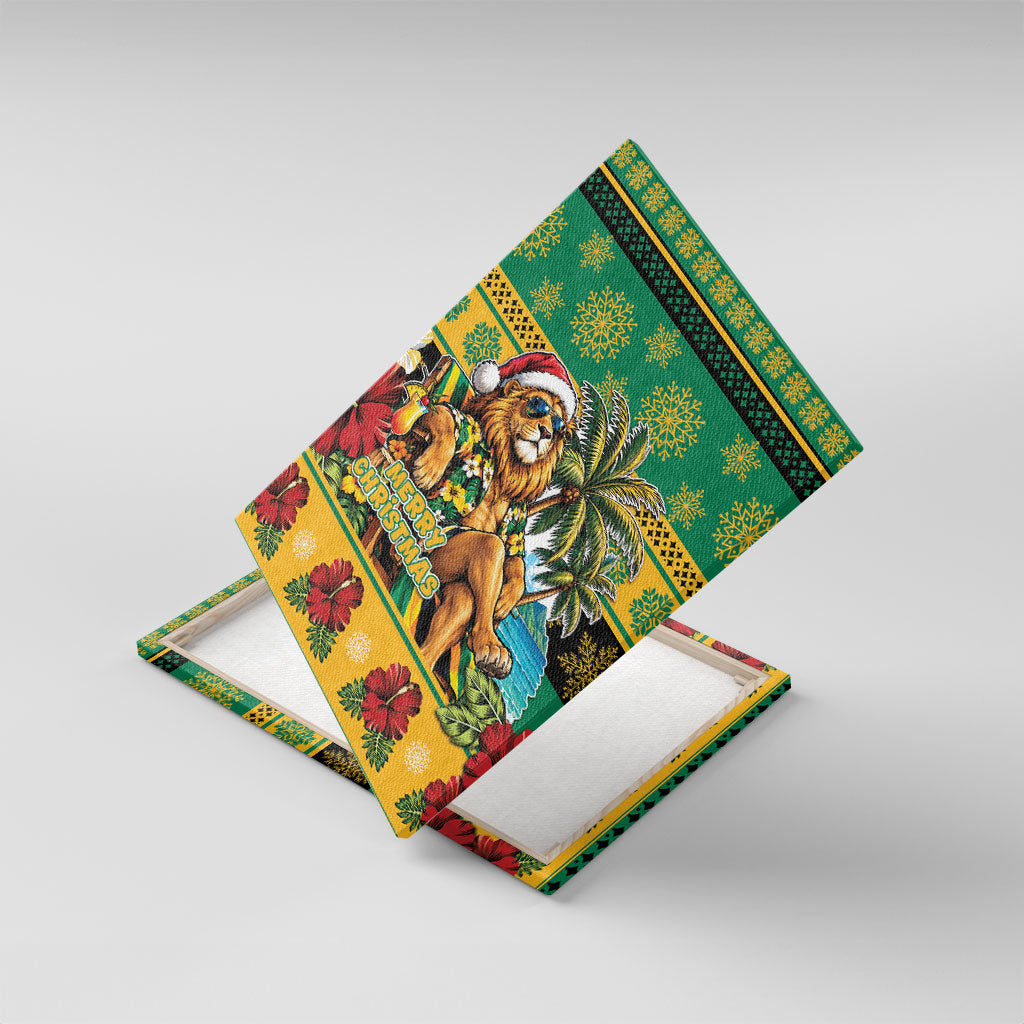Afro-Jamaicans Christmas Canvas Wall Art This Rasta Lion Needs A Beach Retreat