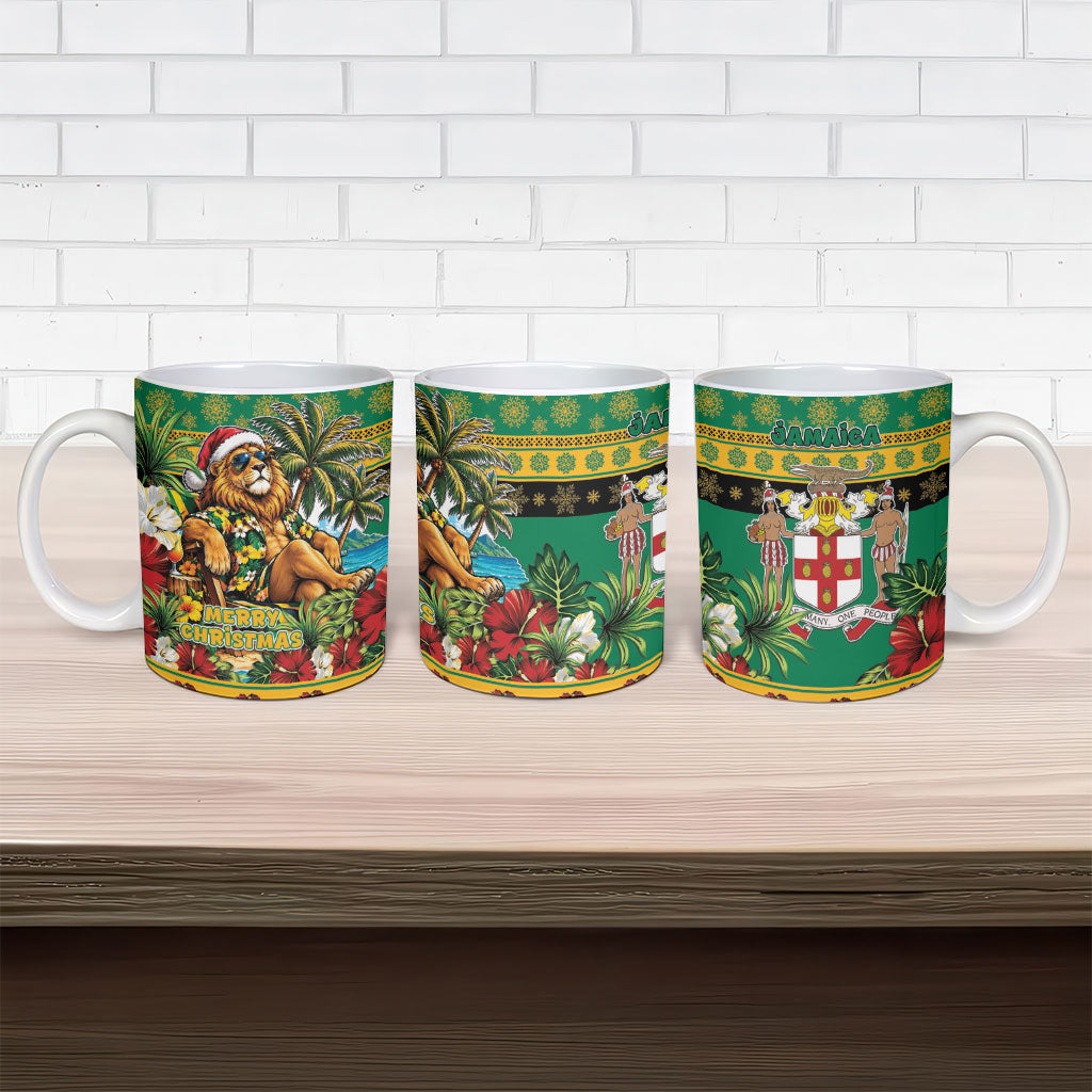 Afro-Jamaicans Christmas Ceramic Mug This Rasta Lion Needs A Beach Retreat