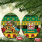 Afro-Jamaicans Christmas Ceramic Ornament This Rasta Lion Needs A Beach Retreat