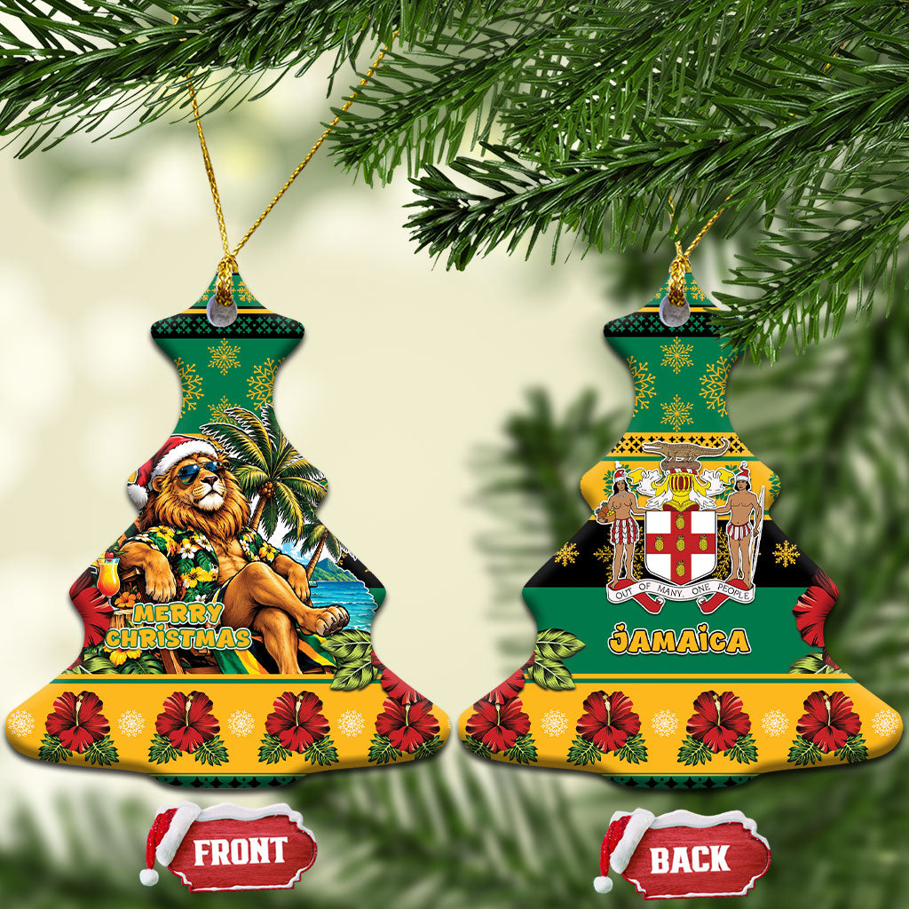 Afro-Jamaicans Christmas Ceramic Ornament This Rasta Lion Needs A Beach Retreat