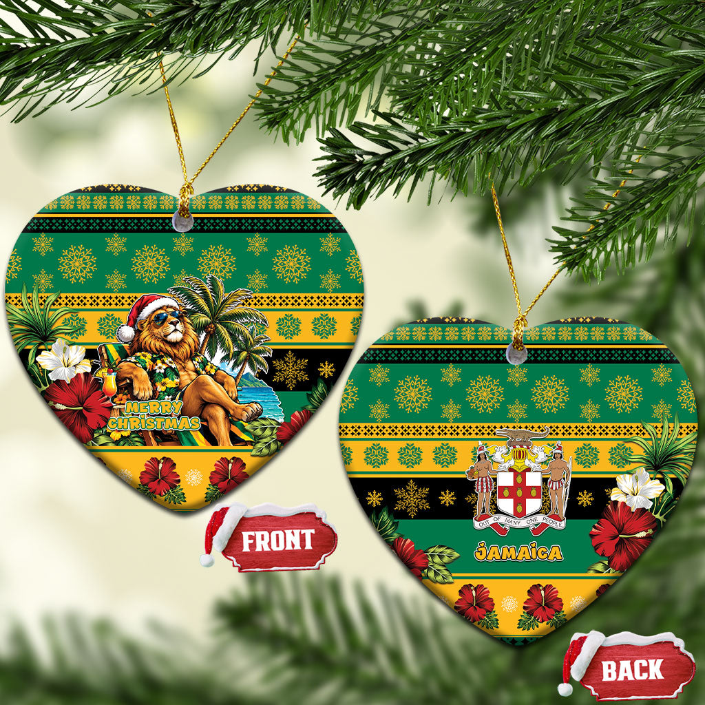 Afro-Jamaicans Christmas Ceramic Ornament This Rasta Lion Needs A Beach Retreat