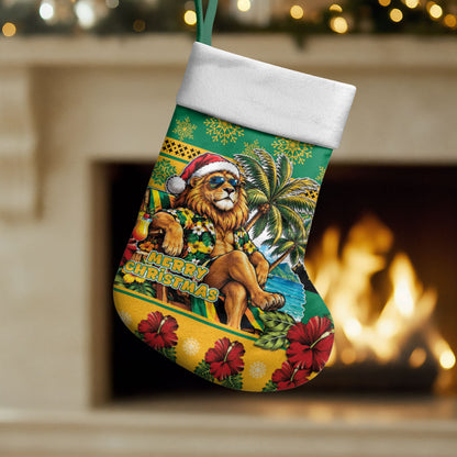 Afro-Jamaicans Christmas Stocking This Rasta Lion Needs A Beach Retreat