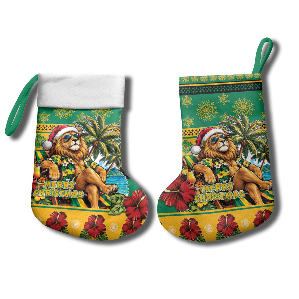 Afro-Jamaicans Christmas Stocking This Rasta Lion Needs A Beach Retreat