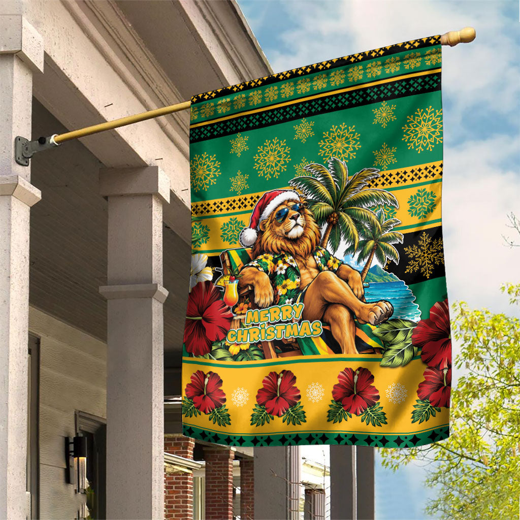 Afro-Jamaicans Christmas Garden Flag This Rasta Lion Needs A Beach Retreat
