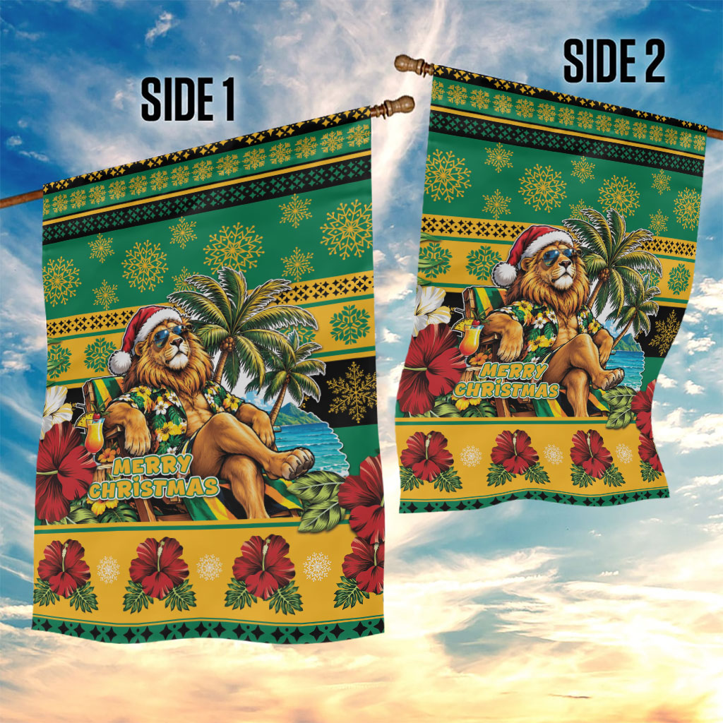 Afro-Jamaicans Christmas Garden Flag This Rasta Lion Needs A Beach Retreat