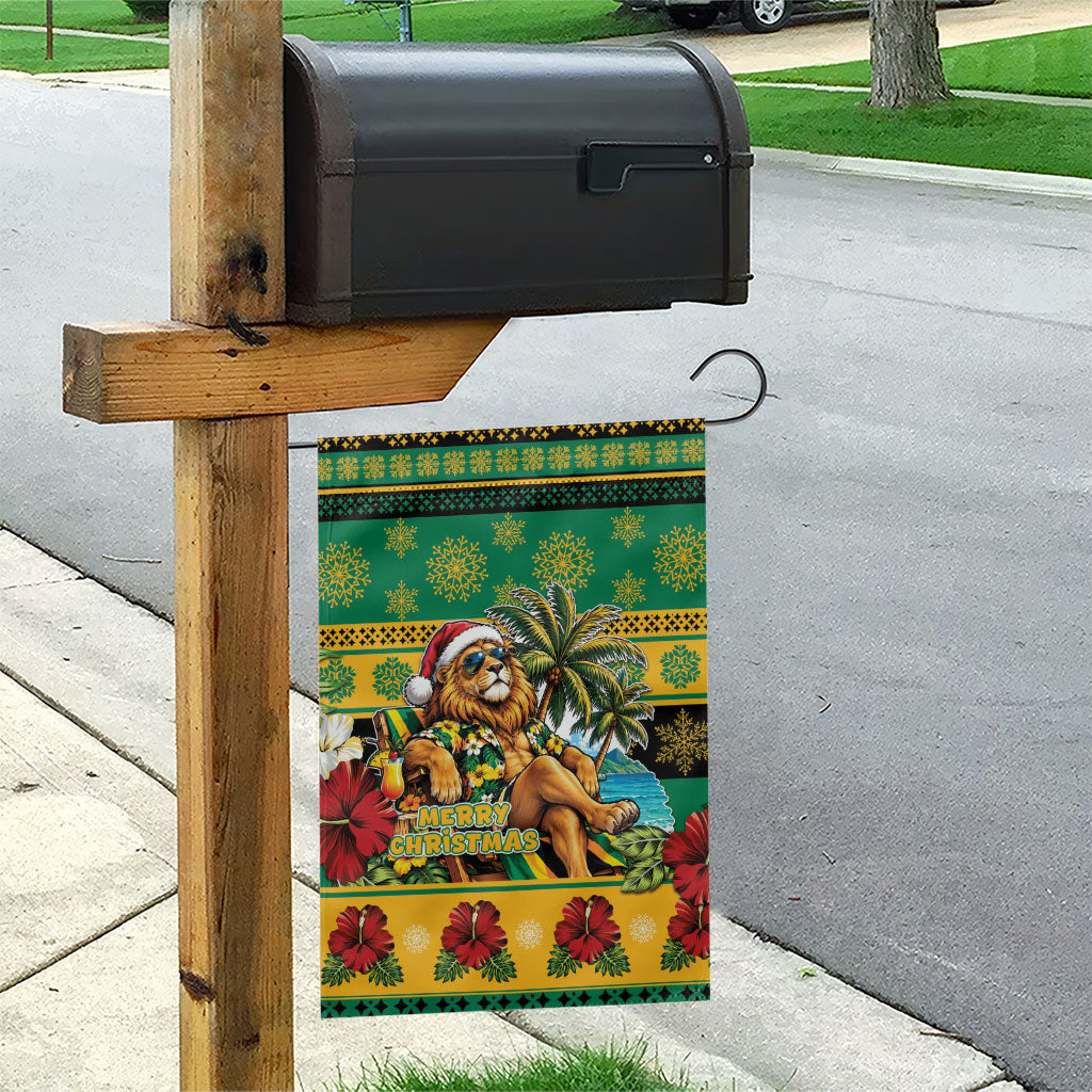 Afro-Jamaicans Christmas Garden Flag This Rasta Lion Needs A Beach Retreat