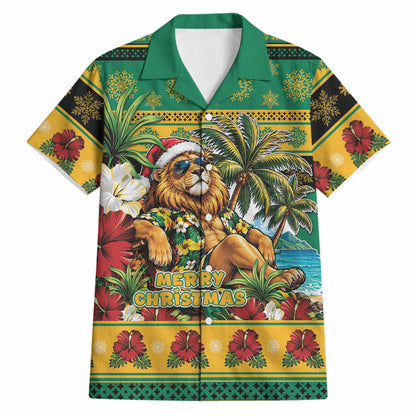 Afro-Jamaicans Christmas Hawaiian Shirt This Rasta Lion Needs A Beach Retreat