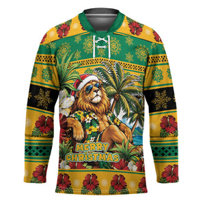 Afro-Jamaicans Christmas Hockey Jersey This Rasta Lion Needs A Beach Retreat