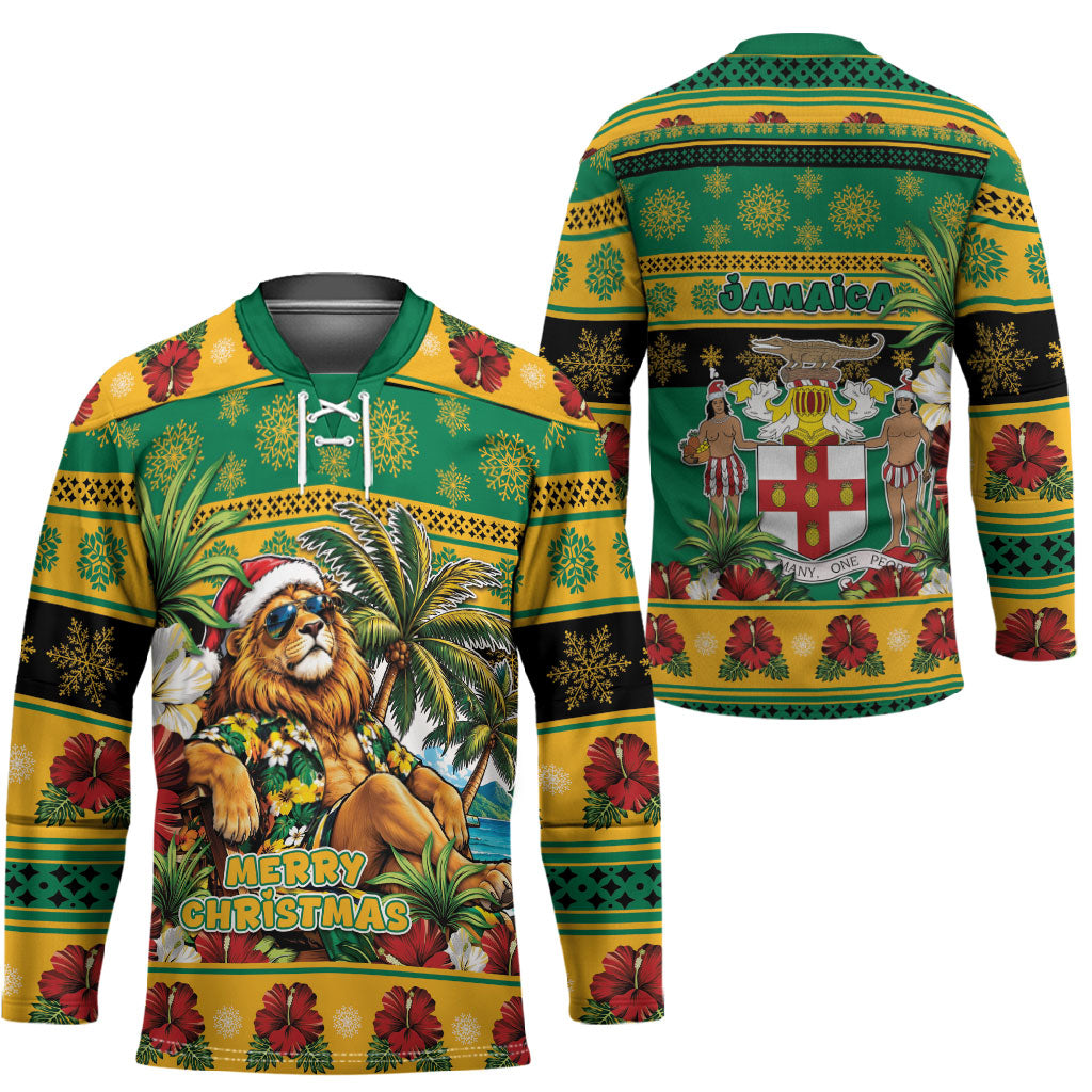 Afro-Jamaicans Christmas Hockey Jersey This Rasta Lion Needs A Beach Retreat