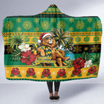 Afro-Jamaicans Christmas Hooded Blanket This Rasta Lion Needs A Beach Retreat
