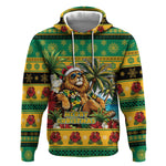 Afro-Jamaicans Christmas Hoodie This Rasta Lion Needs A Beach Retreat