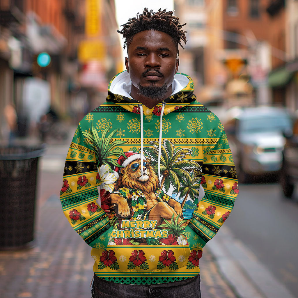 Afro-Jamaicans Christmas Hoodie This Rasta Lion Needs A Beach Retreat