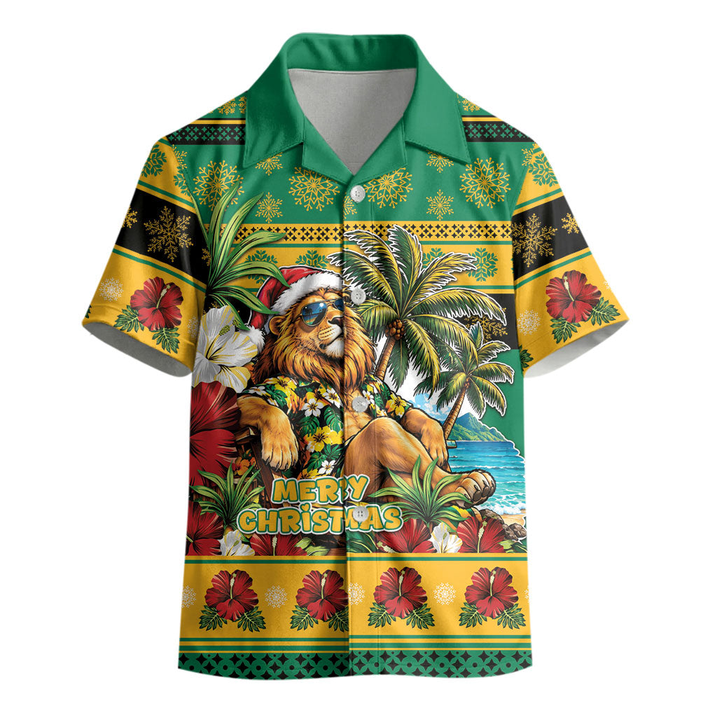 Afro-Jamaicans Christmas Kid Hawaiian Shirt This Rasta Lion Needs A Beach Retreat