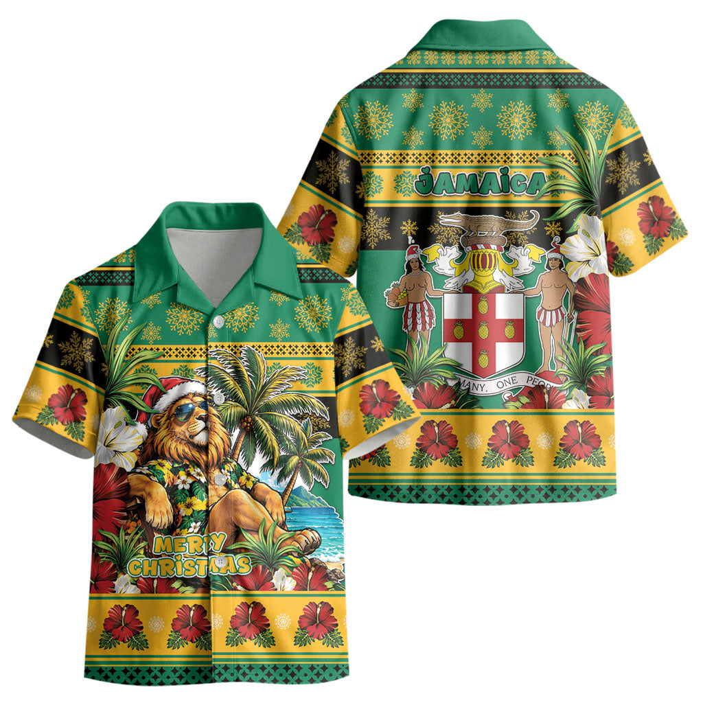 Afro-Jamaicans Christmas Kid Hawaiian Shirt This Rasta Lion Needs A Beach Retreat