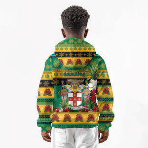 Afro-Jamaicans Christmas Kid Hoodie This Rasta Lion Needs A Beach Retreat