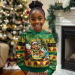 Afro-Jamaicans Christmas Kid Ugly Christmas Sweater This Rasta Lion Needs A Beach Retreat